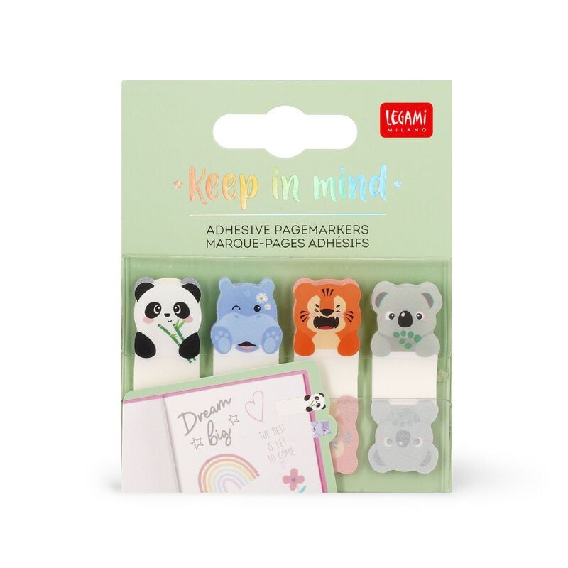 ADHESIVE PAGEMARKERS - KEEP IN MIND - CUTE ANIMALS