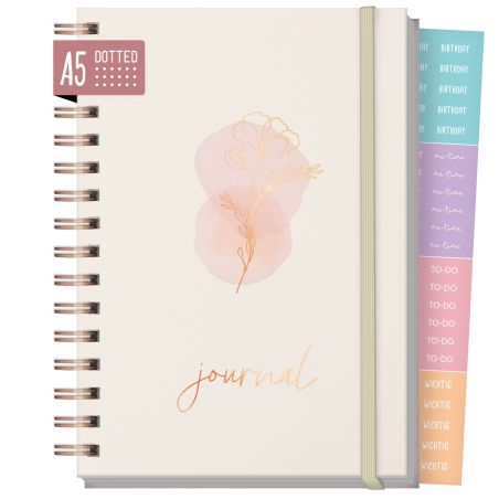 Journal fancy dotted A5 sortie t