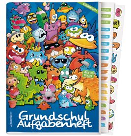 Grundschul-Aufgabenheft A5 sortiert