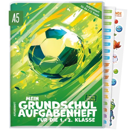Mein Grundschul-Aufgabenheft 1.und 2. Klasse A5 sortiert