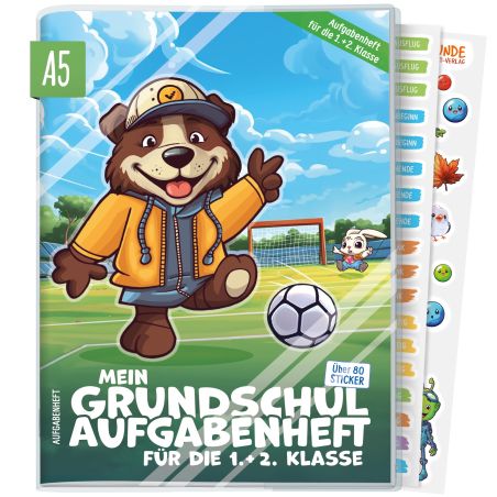 Mein Grundschul-Aufgabenheft 1.und 2. Klasse A5 sortiert