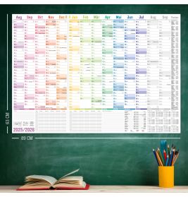Wandkalender Schuljahr 25/26 A1