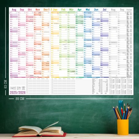 Wandkalender Schuljahr 25/26 A1