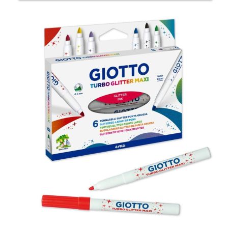 Giotto Turbo Glitter Maxi Etui 6 St.