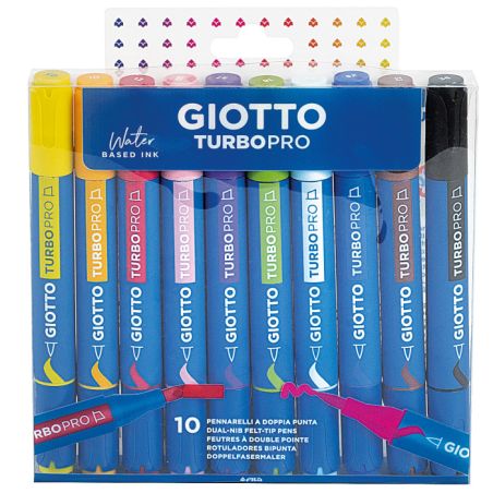 GIOTTO Turbo Pro 10er Etui, Primärfarben