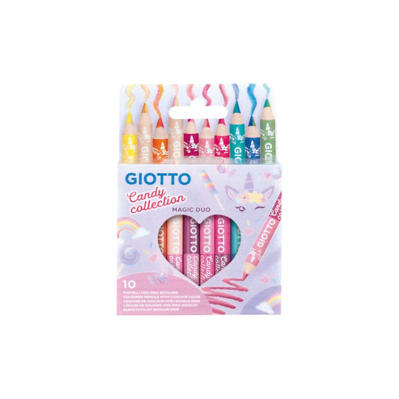 GIOTTO Mega Mini, doppelfarbige Buntstifte, 9