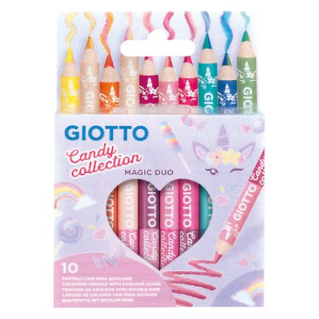 GIOTTO Mega Mini, doppelfarbige Buntstifte, 9