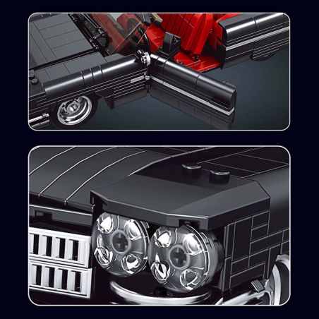 Mould King schwarzer amerik. Oldtimer