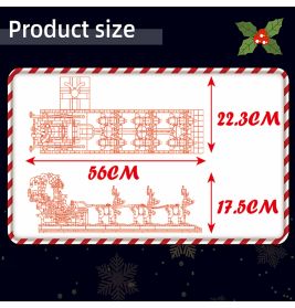 Santa Claus Sleigh 2073/pcs