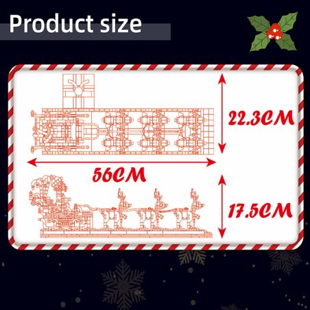 Santa Claus Sleigh 2073/pcs