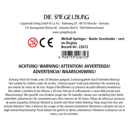 Weltall-Springer - Bunte Geschenke, sortiert