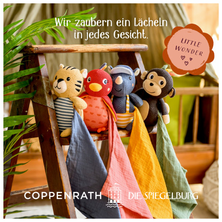 Kuscheltier mit Schnuffeltuch Affe - Little Wonder