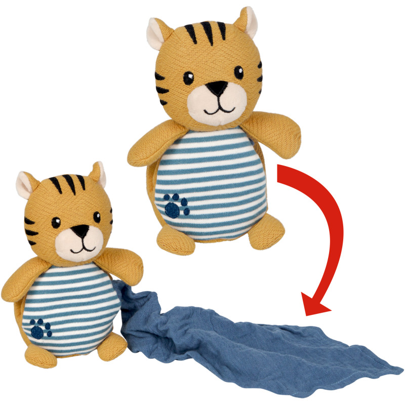 Kuscheltier mit Schnuffeltuch Tiger - Little Wonder
