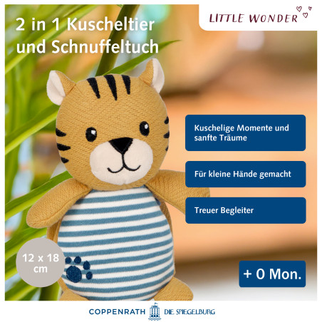 Kuscheltier mit Schnuffeltuch Tiger - Little Wonder
