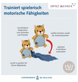Kuscheltier mit Schnuffeltuch Tiger - Little Wonder