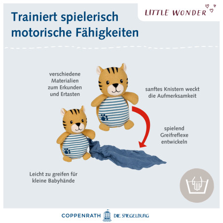 Kuscheltier mit Schnuffeltuch Tiger - Little Wonder