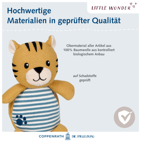 Kuscheltier mit Schnuffeltuch Tiger - Little Wonder