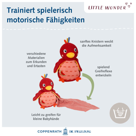 Kuscheltier mit Schnuffeltuch Little Wonder
