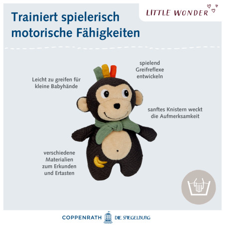 Knistertier Affe - Little Wond er