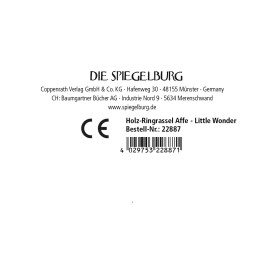 Holz-Ringrassel Affe - Little Wonder