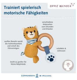 Holz-Ringrassel Tiger - Little Wonder