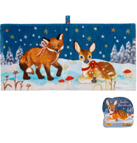 Zauberhandtuch - Wintertiere im Weihnach