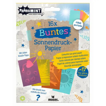 PhänoMINT Buntes Sonnendruckpapier