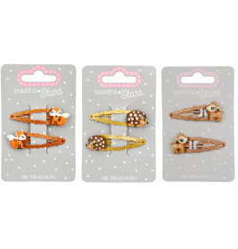 Haarclips Reh, Igel & Fuchs - beautiful