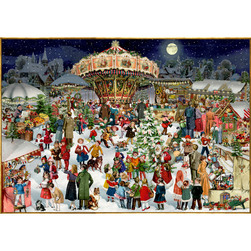Puzzle: Nostalgischer Weihnachtsmarkt -