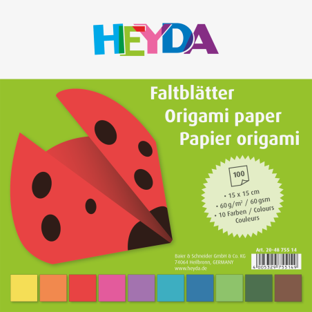 Faltbl.15x15 sort 100Bl