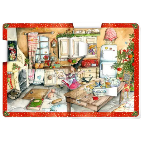 In der Weihnachtsbäckerei - Buch mit Adv