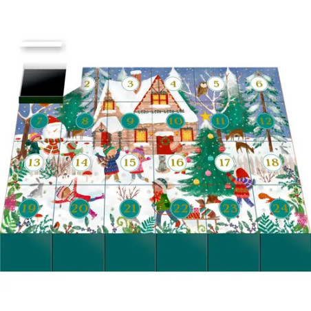 Fröhliche Winterzeit, Puzzle-Adventskalender