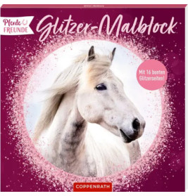Glitzer-Malblock: Pferdefreund