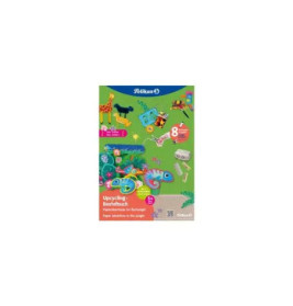 Pelikan Upcycling Bastelbuch mit Sticker, Dschungel A4 32 Seiten