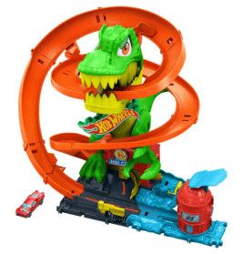 HW City T-Rex vs Fire Station