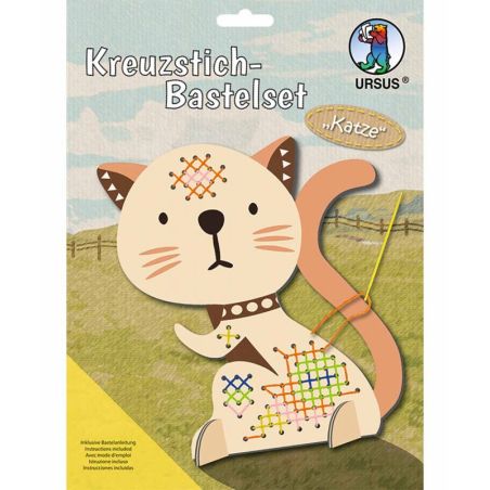 Kreuzstich-Bastelset ''Katze''