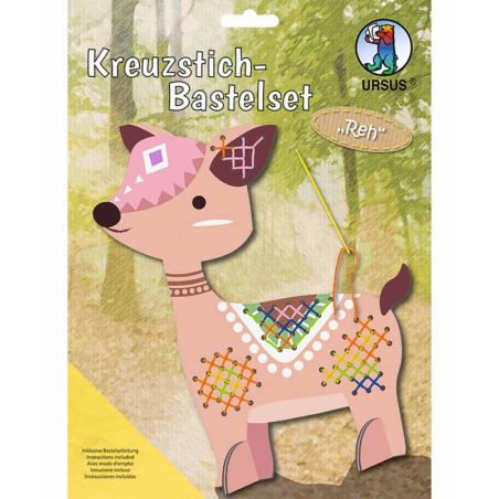 Kreuzstich-Bastelset ''Reh''