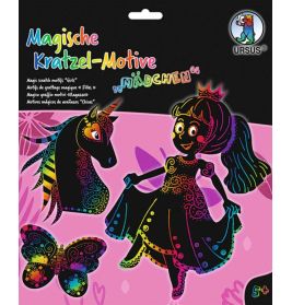 Magische Kratzel-Motive ''Mädchen''