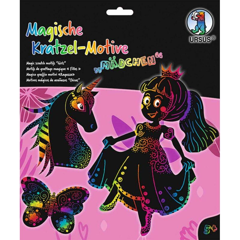 Magische Kratzel-Motive ''Mädchen''