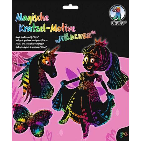 Magische Kratzel-Motive ''Mädchen''