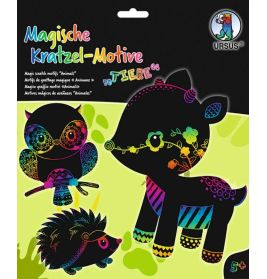Magische Kratzel-Motive ''Tiere''
