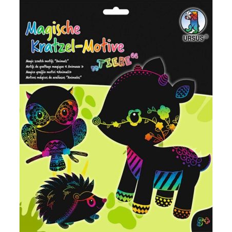 Magische Kratzel-Motive ''Tiere''