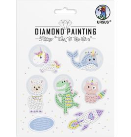 Diamond Painting Sticker ''Way to the stars''