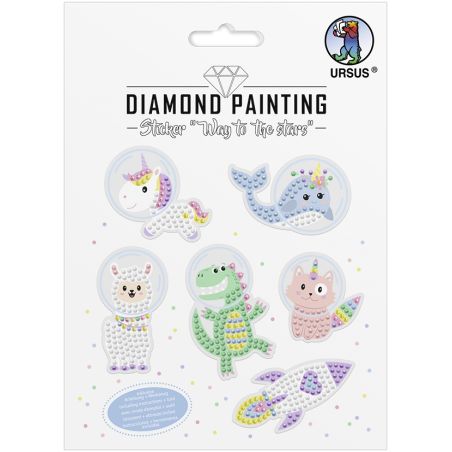 Diamond Painting Sticker ''Way to the stars''