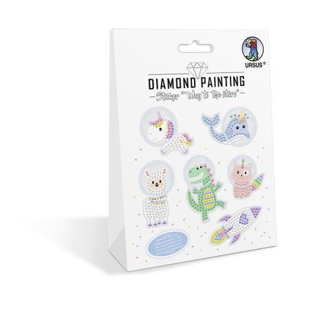 Diamond Painting Sticker ''Way to the stars''