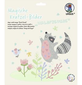 Magische Kratzel-Bilder ''Waldfreunde''