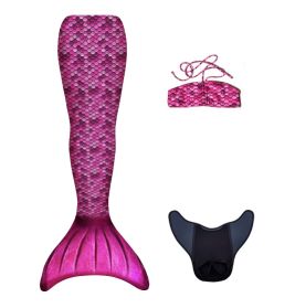 Meerjungfrauen Schwimmflosse m it Oberteil Gr. S pink