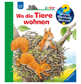 Ravensburger 32874 Wieso? Weshalb? Warum? junior, Band 46: Wo die Tiere wohnen WWW-junior (ab 01 06)