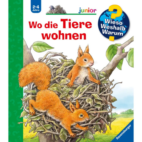 Ravensburger 32874 Wieso? Weshalb? Warum? junior, Band 46: Wo die Tiere wohnen WWW-junior (ab 01 06)