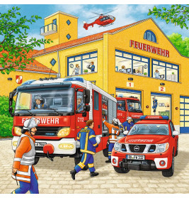 Ravensburger 9401 Puzzle Feuerwehreinsatz 3 X 49 Teile